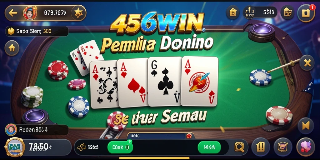 Tangkapan layar gameplay 456WIN menunjukkan momen seru saat bermain Domino.