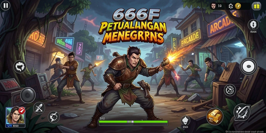 Tampilan gameplay 666F yang menegangkan dan seru.