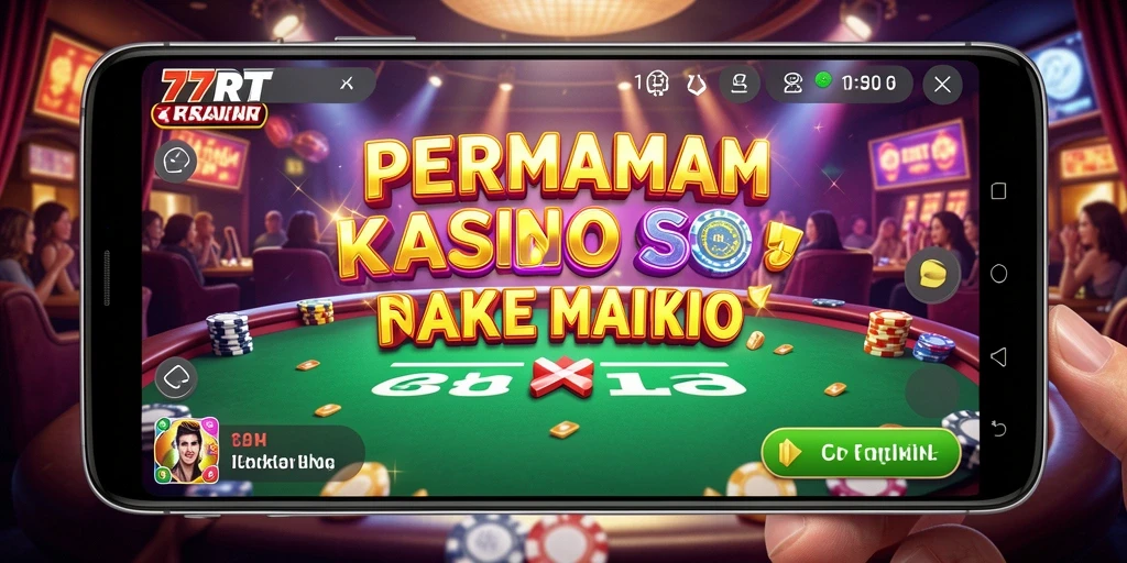 Gameplay seru dalam aplikasi Kasino 77RT yang mengasyikkan.