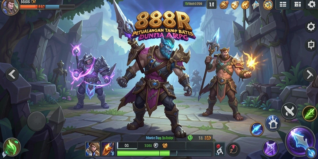 Screenshot gameplay <strong>888R</strong> menunjukkan aksi pertarungan yang mendebarkan.