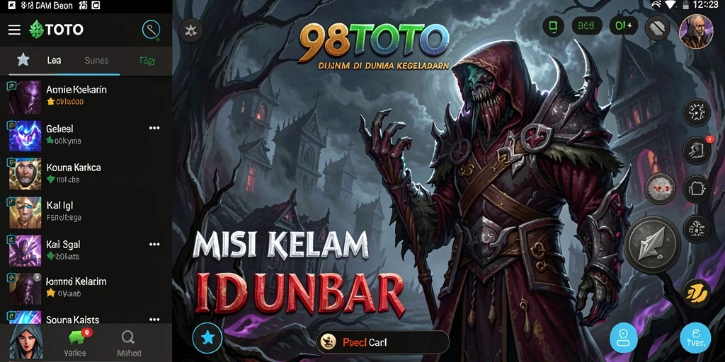 Tampilan gameplay menakutkan di dunia gelap 98TOTO.