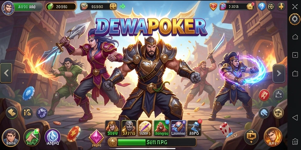Screenshot gameplay menarik dari DEWAPOKER yang menunjukkan pertarungan seru.