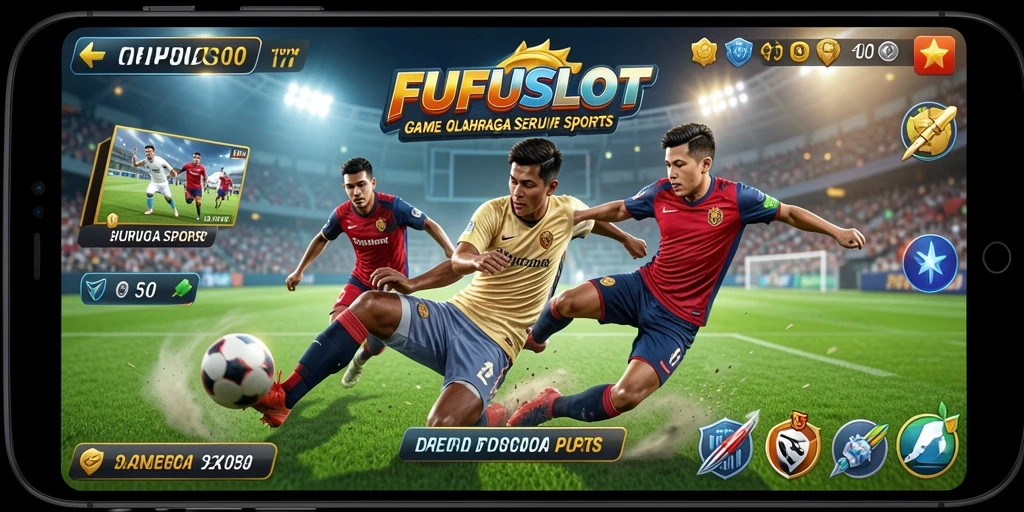 Screenshot gameplay FUFUSLOT menampilkan aksi seru dalam olahraga.