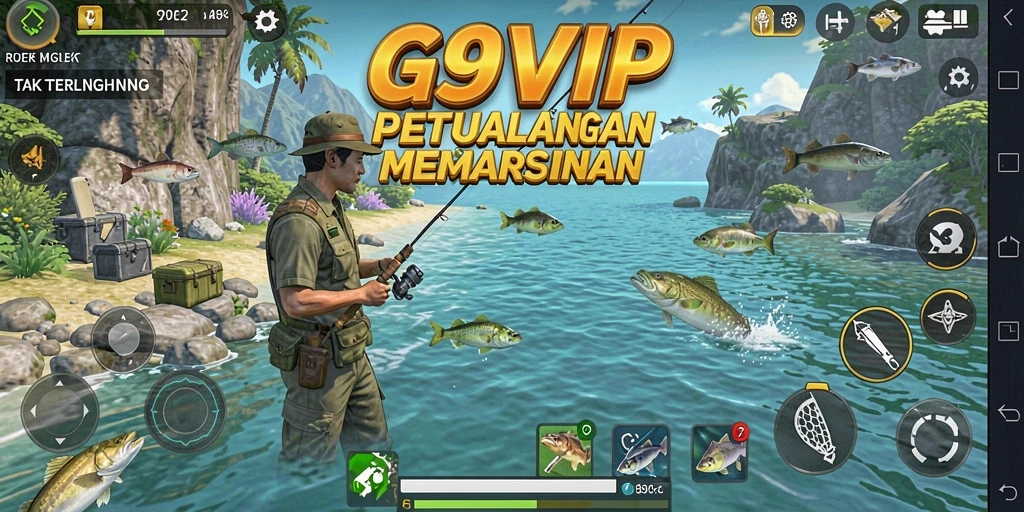 Gameplay menarik G9VIP dengan berbagai jenis ikan.