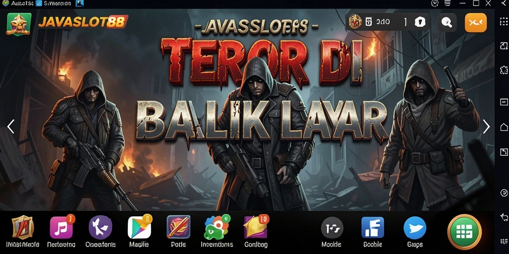 Gameplay JAVASLOT88 dengan suasana horor yang mencekam.