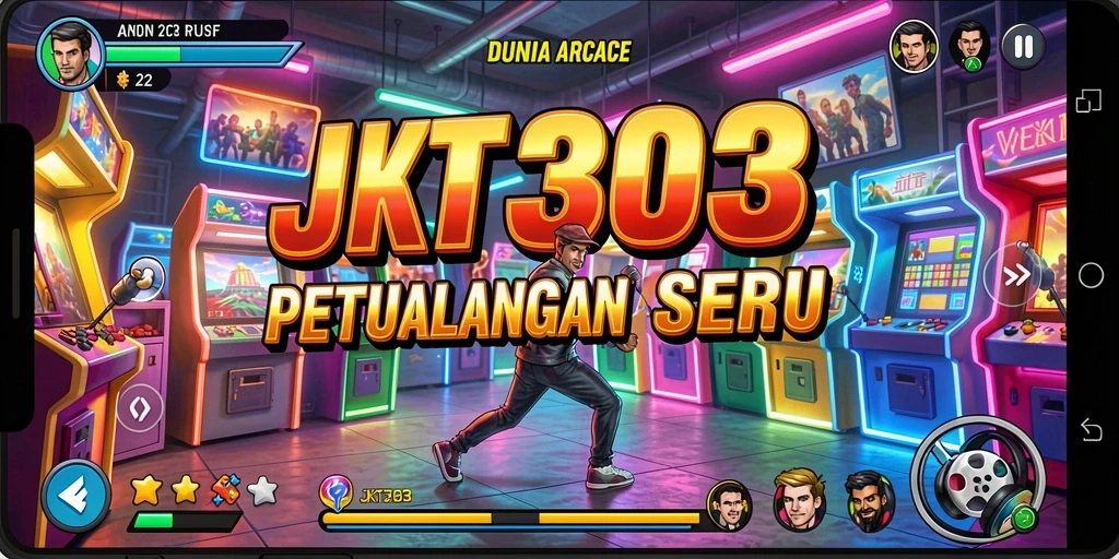 Tampilan gameplay <strong>JKT303</strong> yang seru dan penuh warna.