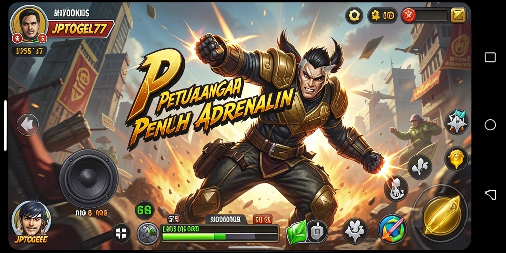 Screenshot gameplay JPTOGEL77 menampilkan aksi seru dan karakter yang beragam.