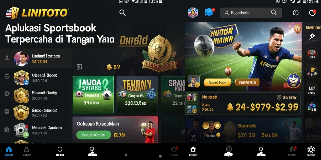 Tampilan gameplay menarik dari aplikasi Sportsbook LINITOTO.