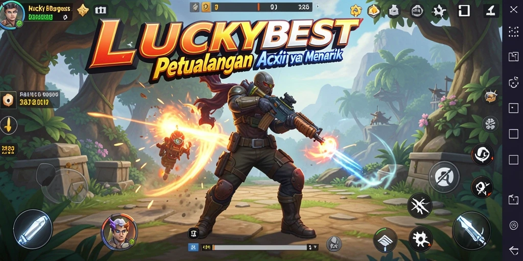 Screenshot gameplay LUCKYBEST menampilkan aksi seru dan grafis menawan.
