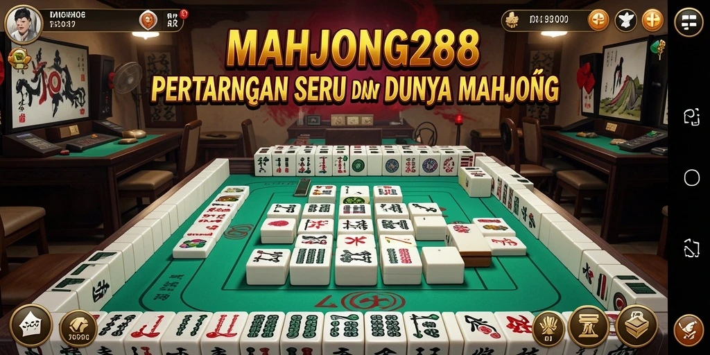 Tampilan gameplay menegangkan di MAHJONG288 dengan pertarungan karakter yang dinamis.