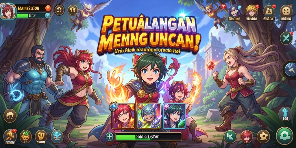 Tampilan gameplay yang seru dan karakter Anime yang hidup.