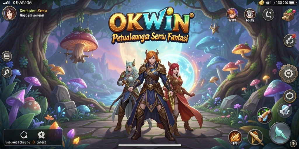 Tampilan gameplay OKWIN yang penuh aksi dan tantangan petualangan.