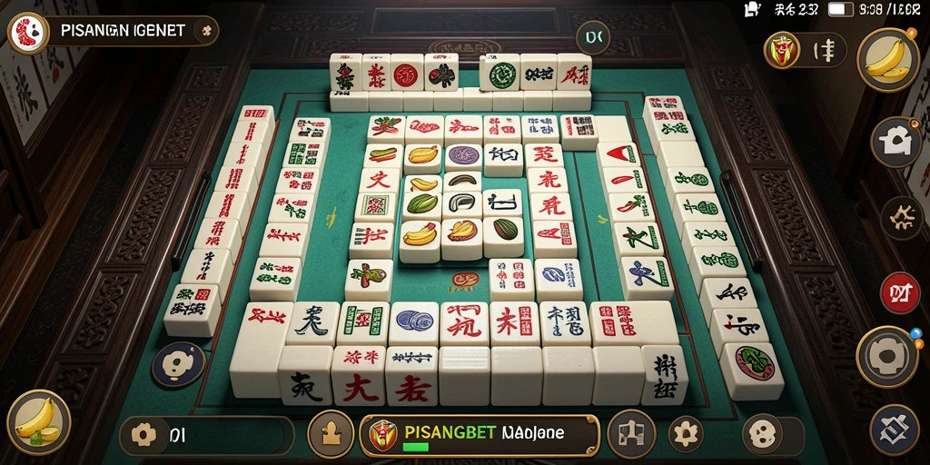 Screenshot gameplay PISANGBET yang menampilkan tantangan Mahjong.