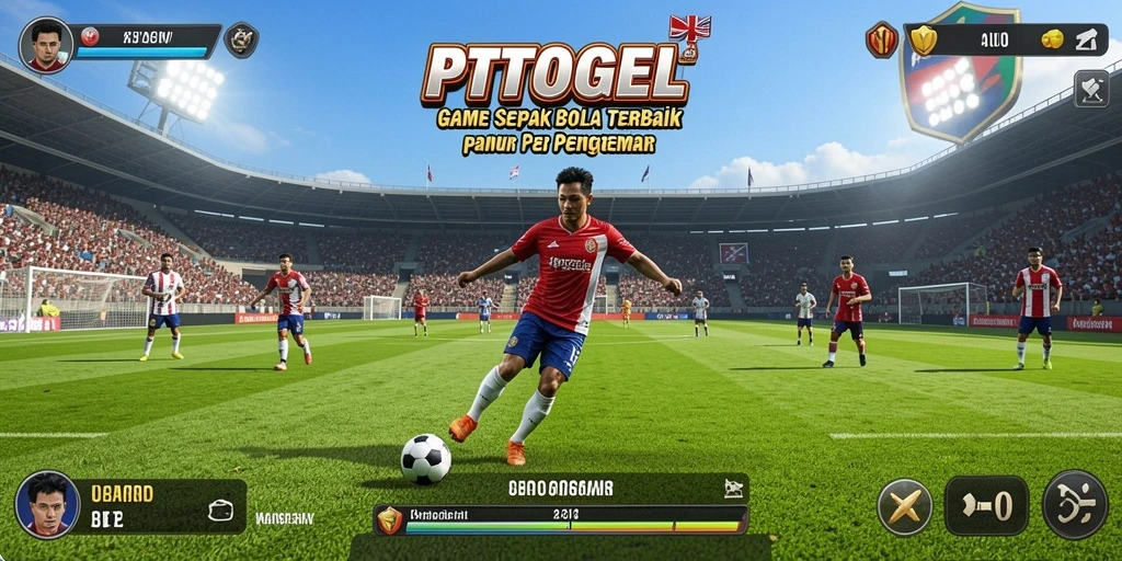 Tampilan gameplay sepak bola yang mendebarkan di PTTOGEL.