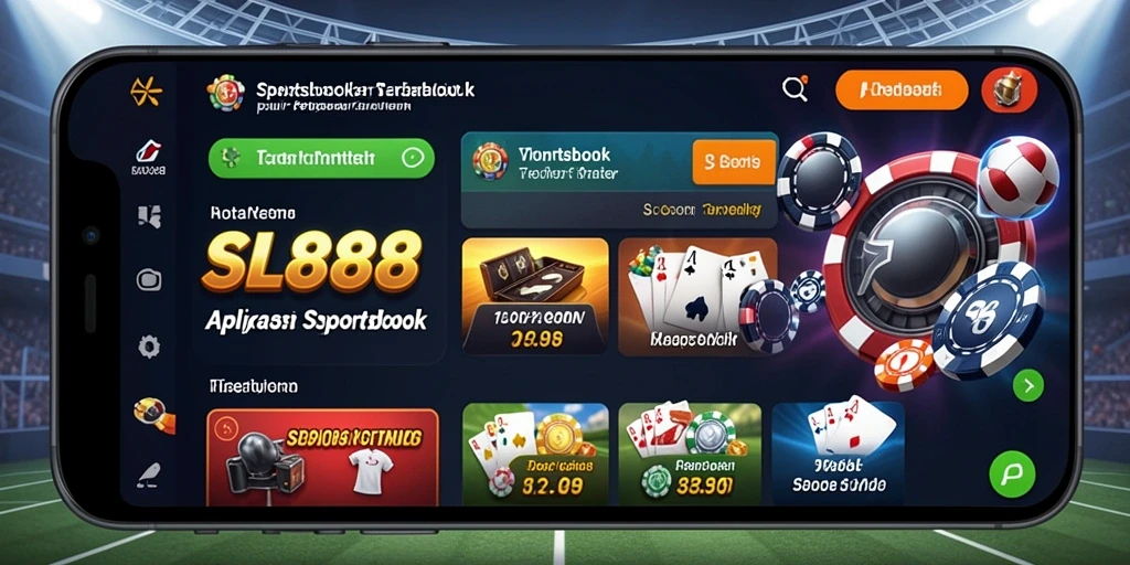 Menampilkan gameplay seru dari aplikasi SL888 untuk taruhan olahraga.