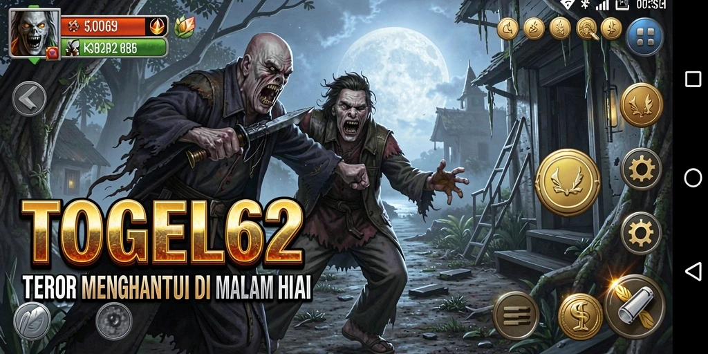 Screenshot gameplay TOGEL62 dengan suasana mencekam yang menakutkan.