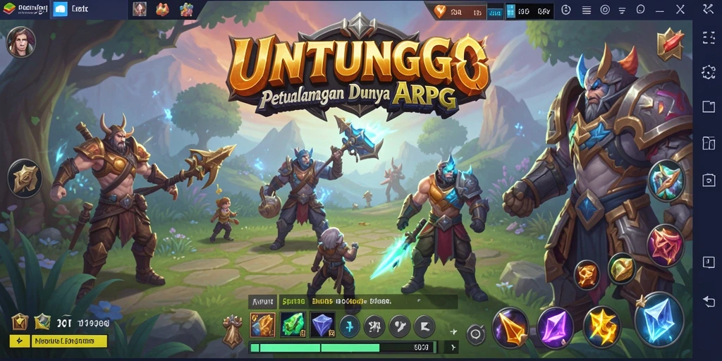 Tangkapan layar utama dari gameplay memukau dalam UNTUNGGO.