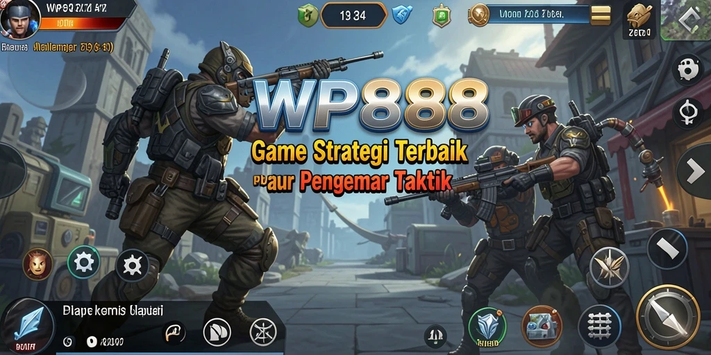 Tampilan aksi seru dalam game strategi WP888.