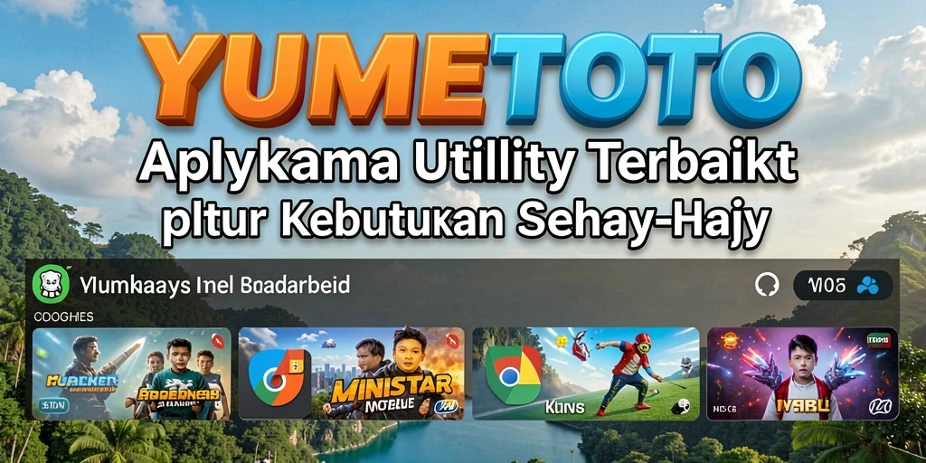 Tampilan utama aplikasi YUMETOTO dengan fitur unggulan.