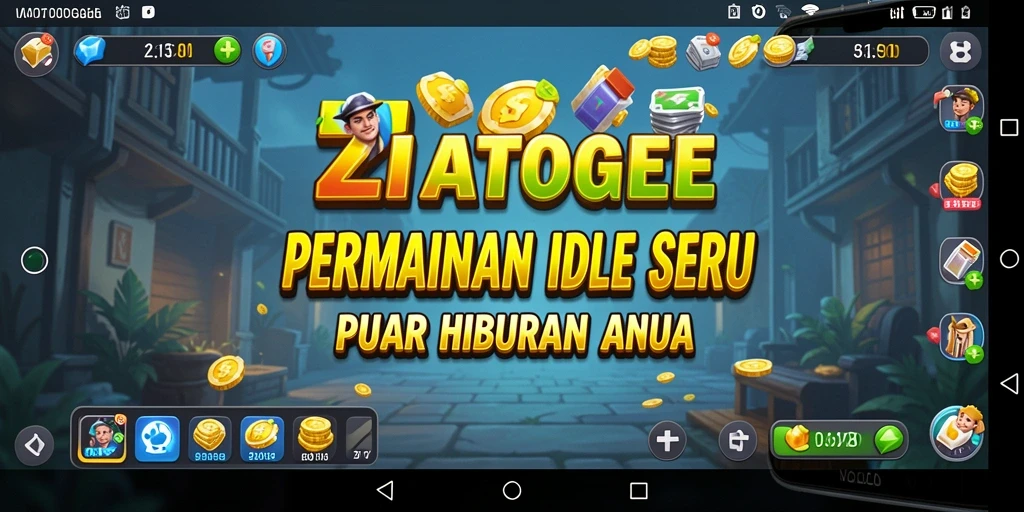 Screenshot menampilkan gameplay seru dan menarik dari ZIATOGEL.